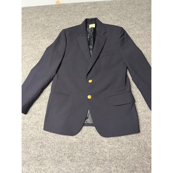 Lands' End Other - Lands End Boys Navy Blue Wool Blend Blazer Kids coat Size 14 School Uniform